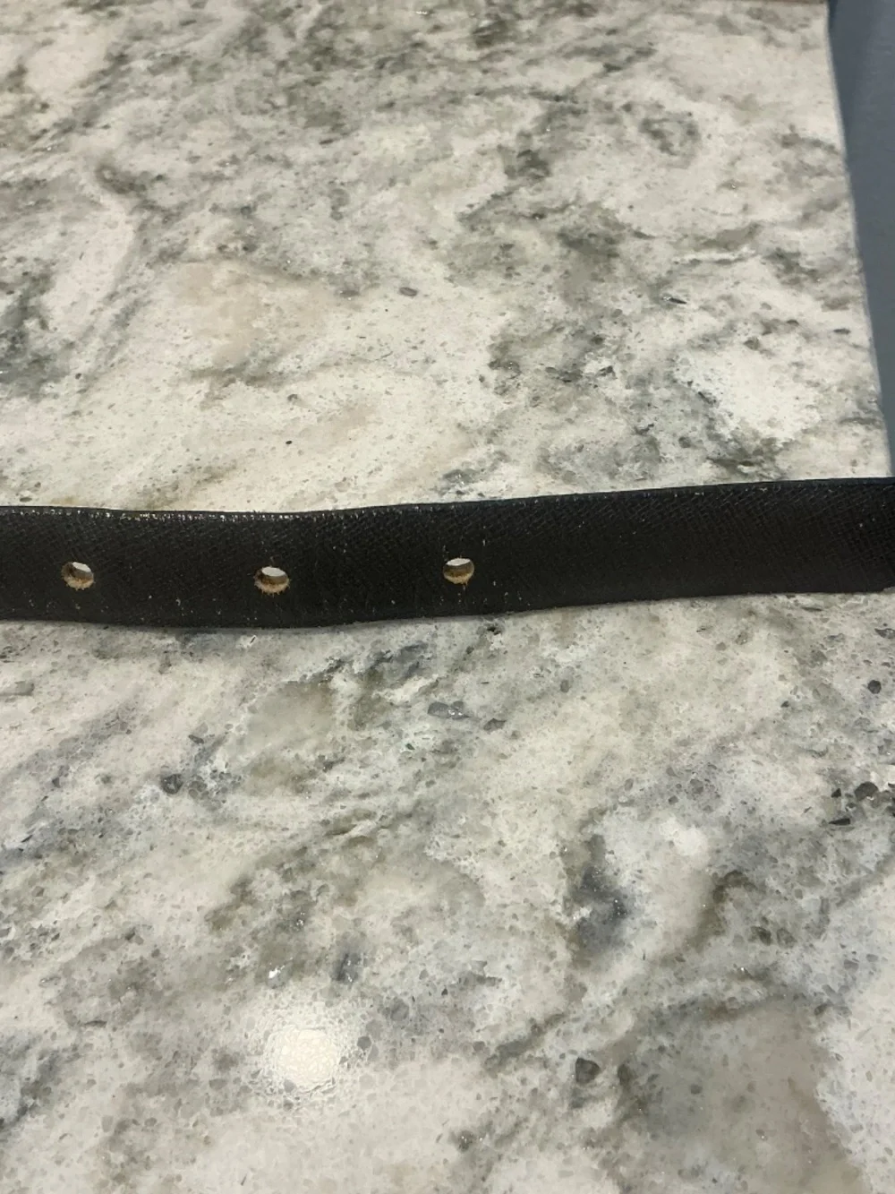 Vintage Christian Dior CD Aniline leather grey belt Small